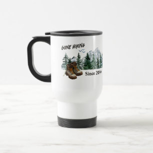 Caneca Térmica A aposentadoria foi caminhando para as montanhas a