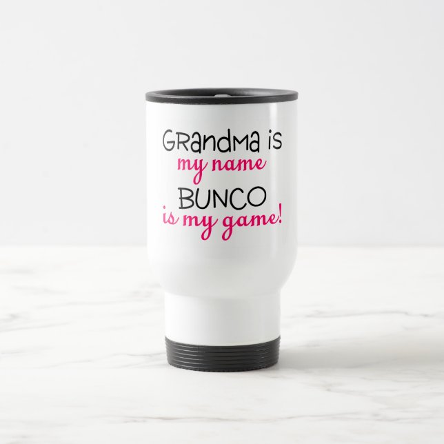 Caneca Térmica A avó é meu Bunco conhecido é meu jogo (Centro)