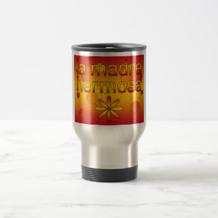 Caneca Térmica A bandeira da espanha de Madre Hermosa do La