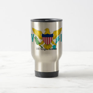 Caneca Térmica A bandeira dos E.U. Virgin Islands