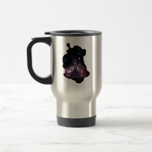 Caneca Térmica A Beleza Do Retrato De Arte Fractal De Trilia