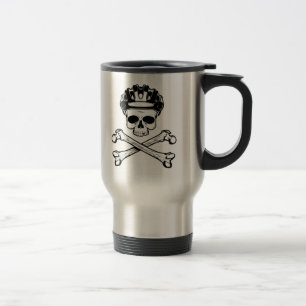 Caneca Térmica A bicicleta ou morre - bicicleta e Crossbones