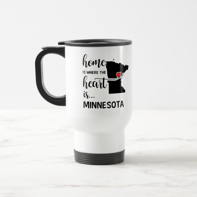 Caneca Térmica A casa de Minnesota é onde está o coração (Esquerda)