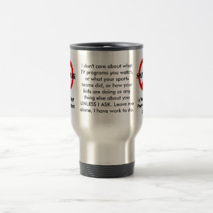 Caneca Térmica A conversa de circunstância é Spam verbal 2