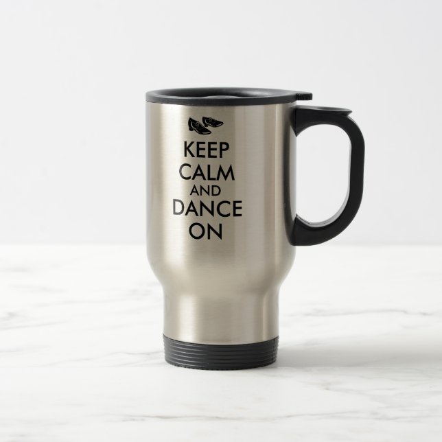 Caneca Térmica A dança calça customizável mantem a calma e dança (Direita)