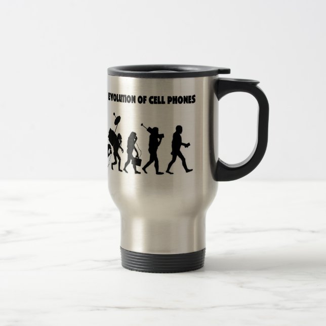 Caneca Térmica A evolução dos telemóveis (Direita)