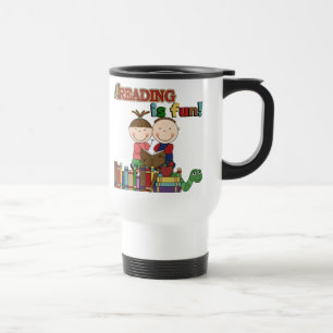 Caneca Térmica A figura leitura da vara dos miúdos é divertimento