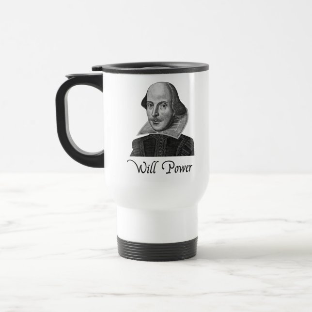Caneca Térmica A força de vontade de William Shakespeare (Esquerda)