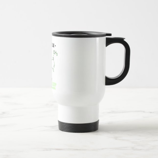 Caneca Térmica A fórmula "sono da cafeína é avaliada em excesso " (Direita)