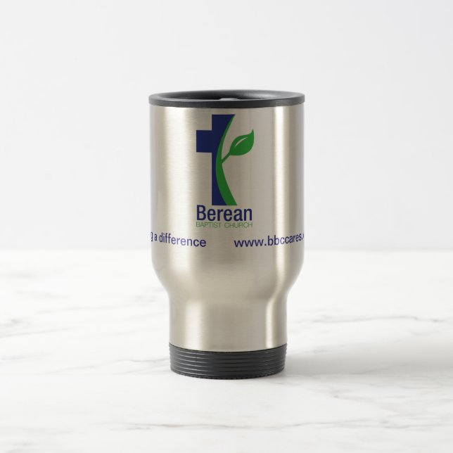 Caneca Térmica A igreja baptista de Berean inoxidável rouba a (Centro)