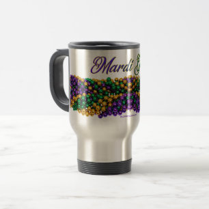 Caneca Térmica A imagem icônica de SlipperyJoe com tema Mardi Gra