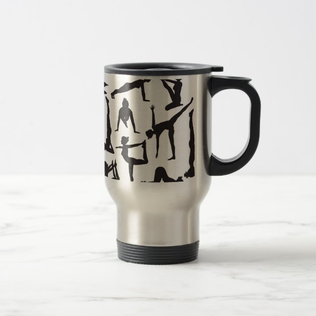 Caneca Térmica A ioga levanta silhuetas (Direita)