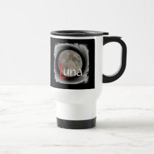 Caneca Térmica A lua, la lune, la luna, taça the moon