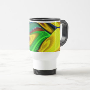 Caneca Térmica A Mágica do Verão, Abstrato 3D Art