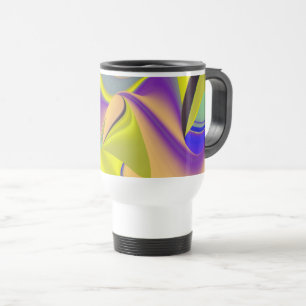 Caneca Térmica A Mágica do Verão, Abstrato 3D Art