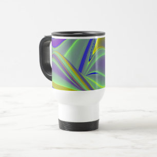 Caneca Térmica A Mágica do Verão, Abstrato 3D Art
