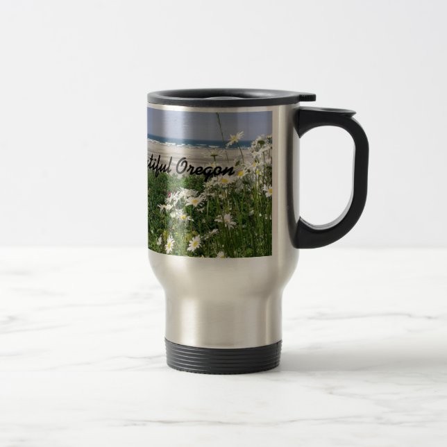 Caneca Térmica "A margarida do oceano de Verão" (Direita)