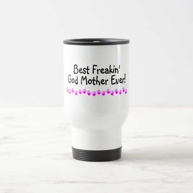 Caneca Térmica A melhor mãe do deus de Freakin nunca (Centro)