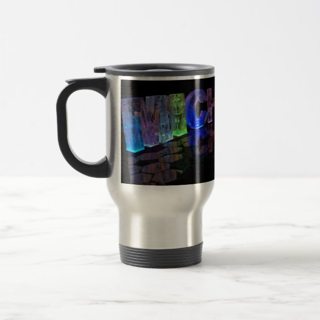 Caneca Térmica A Michelle conhecida em 3D ilumina-se (a (Esquerda)