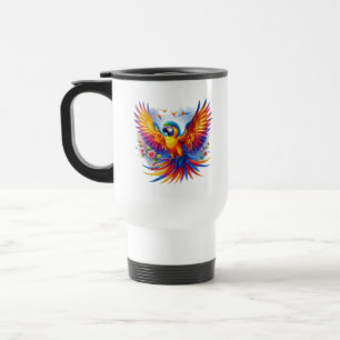 Caneca Térmica A Sinfonia do papagaio vibrante