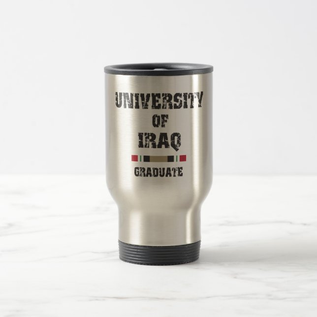 Caneca Térmica A universidade do formando de Iraque afligiu a (Centro)