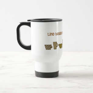 Caneca Térmica A vida começa após o café Viagem Viagem ao trabalh