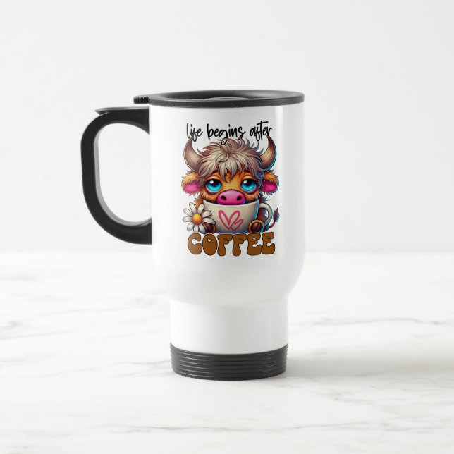 Caneca Térmica A Vida Começa Depois do Café  (Esquerda)
