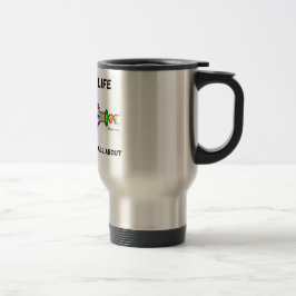 Caneca Térmica A vida da descodificação é o que a genética é toda