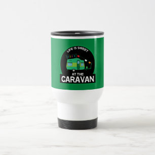 Caneca Térmica A Vida É Doce Nos Presentes Engraçados Da Caravana