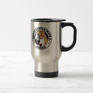 Caneca Térmica A Vida É Melhor Com Uma Raça De Cachorro