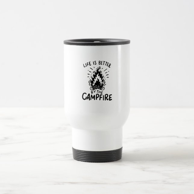 Caneca Térmica A vida é melhor na fogueira (Centro)
