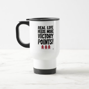 Caneca Térmica A vitória da vida real aponta o divertimento jogad