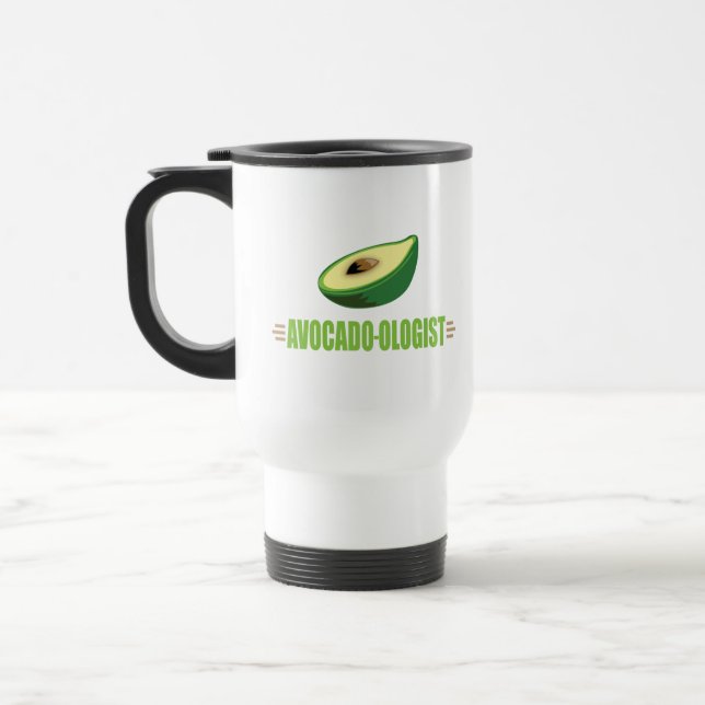 Caneca Térmica Abacate Engraçado (Esquerda)
