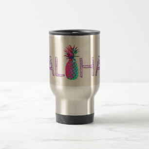 Caneca Térmica Abacaxi Adorável Aloha Havaiana