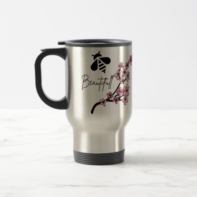 Caneca Térmica abelha bela (Esquerda)