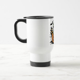 Caneca Térmica Abóbora-de-abelha-do-Halloween