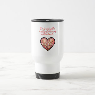 Caneca Térmica Abraçando o Caos Belo do Design da Maternidade