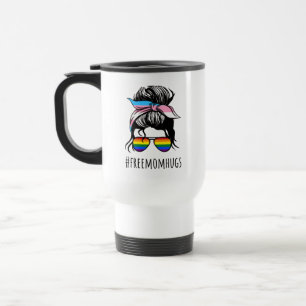 Caneca Térmica Abraços de Mãe Gratuitos IV - Arco-íris Transgay c