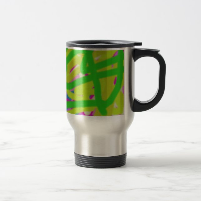 Caneca Térmica abstrato 3748 colorido (Direita)
