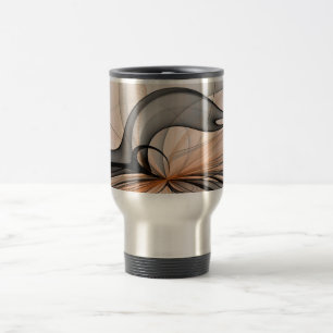 Caneca Térmica Abstrato Anthracite Cinza Siena Moderna Arte Fract