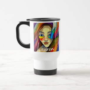 Caneca Térmica Abstrato-Arte Personalizada Bonito