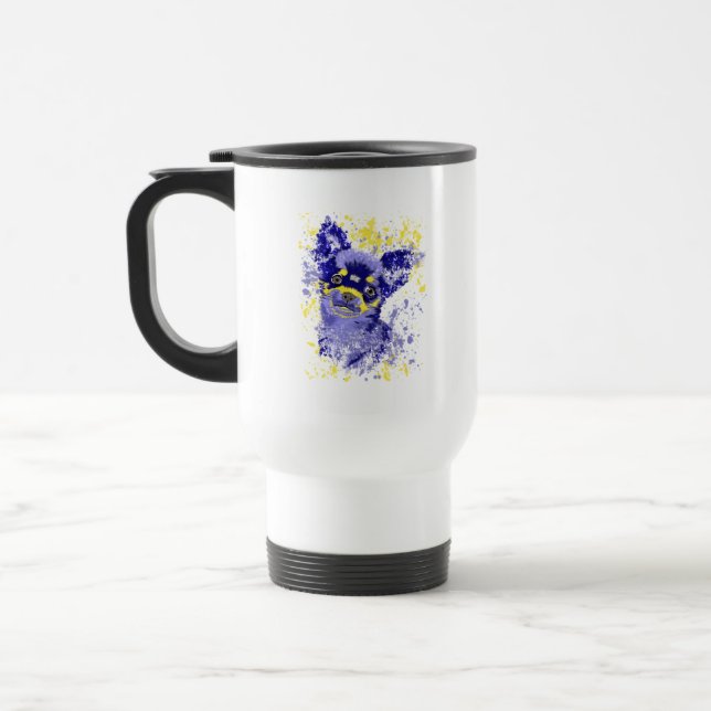 Caneca Térmica Abstrato Chihuahua (Esquerda)