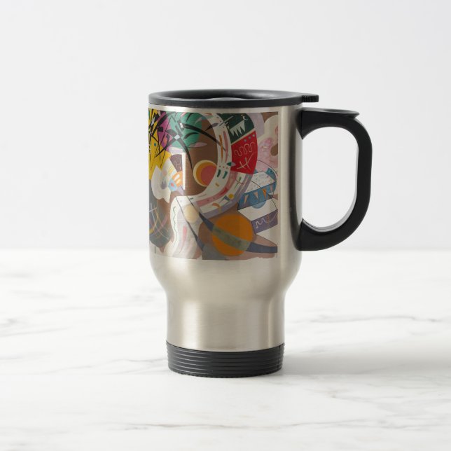 Caneca Térmica Abstrato da curva dominante de Kandinsky (Direita)
