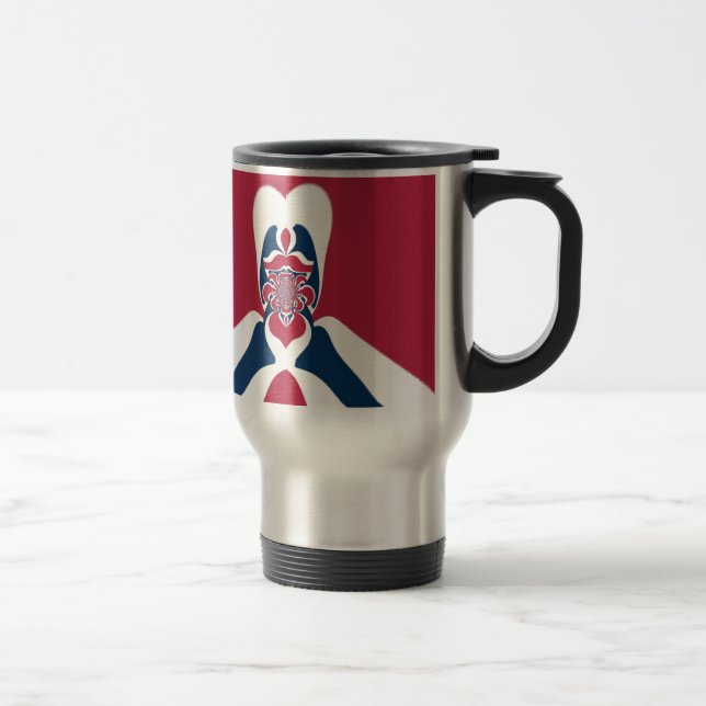 Caneca Térmica Abstrato E.T. Art Impressão (Direita)