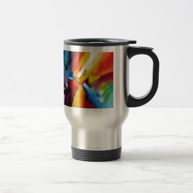 Caneca Térmica Abstrato Expressionismo (Direita)
