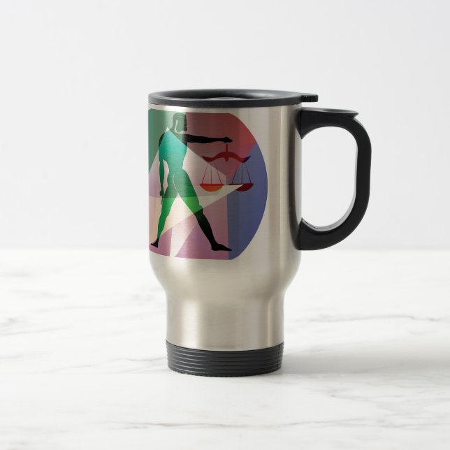 Caneca Térmica abstrato libra (Direita)
