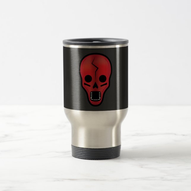 Caneca Térmica Abstrato Red Skull (Centro)