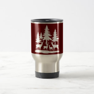 Caneca Térmica Acampamento Engraçado de Pinheiros-Pinheiros-Verõe