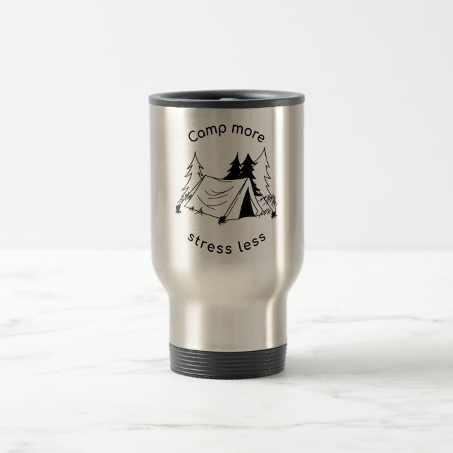 Caneca Térmica Acampamento mais estresse menos (Centro)