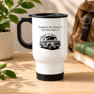 Caneca Térmica Acampamento Minha Terapia Verdadeiro Aliviador de